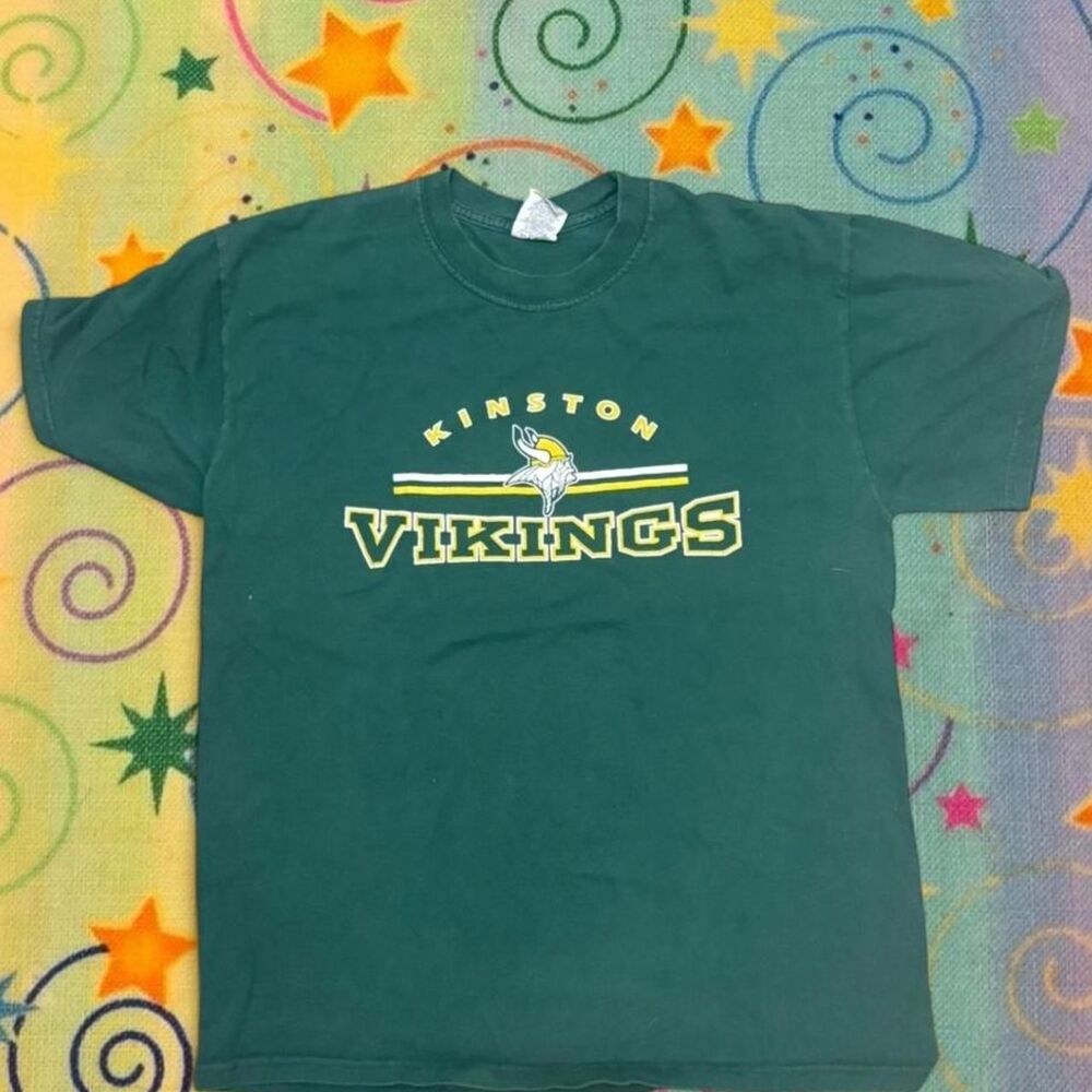 Hunter Green Kinston Vikings Cotton T-shirt